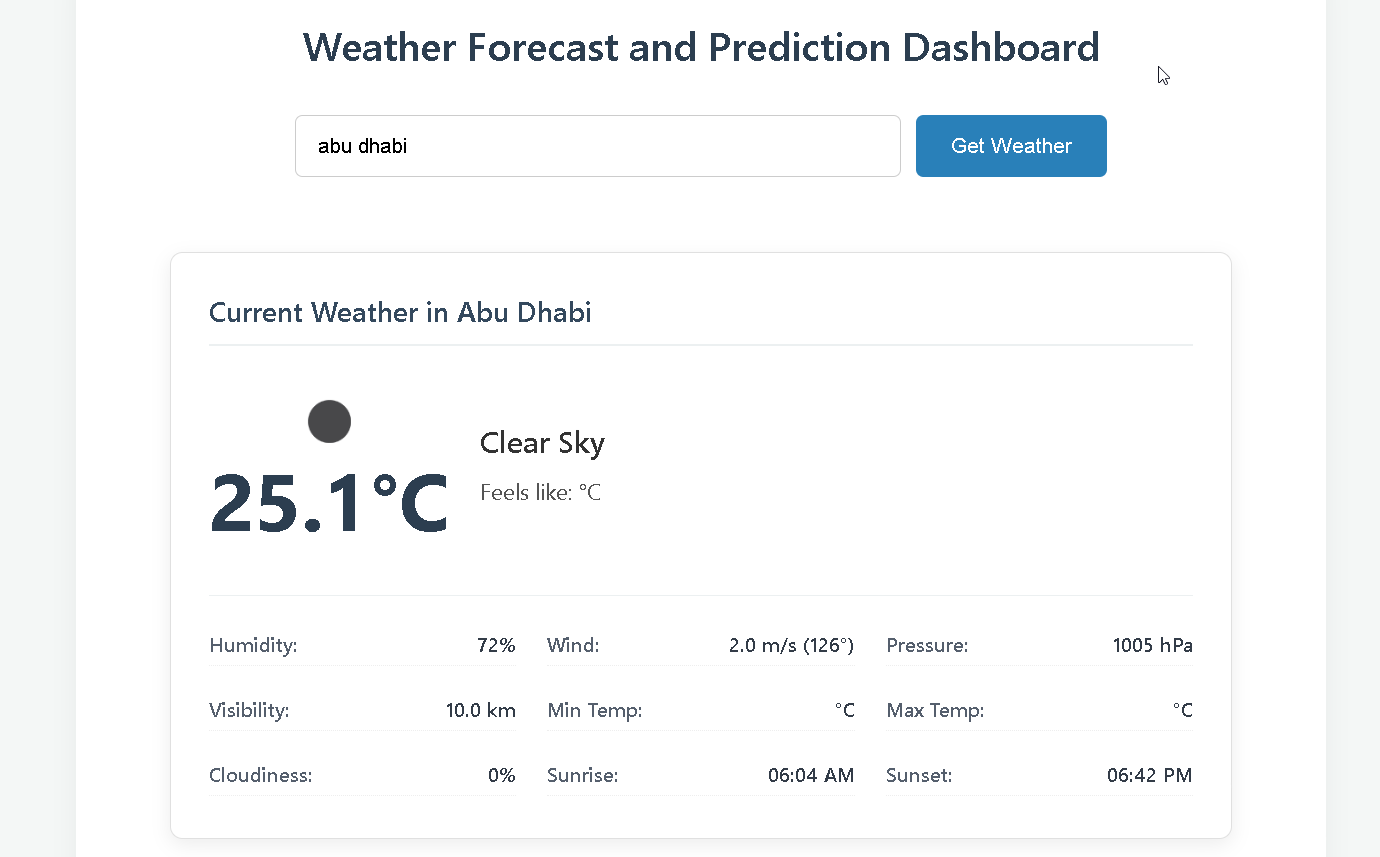 Weather Forecast & Analysis App